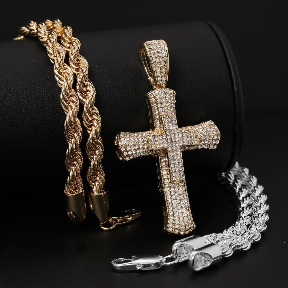 14k Gold Jesus Pendant + Necklaces